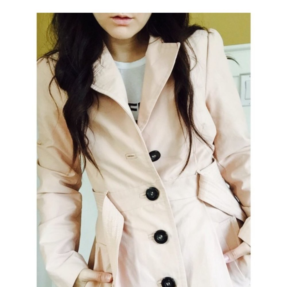 H&M Pink Trench Coat